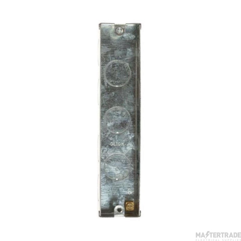 Click WA572 2 Gang 25mm Deep Architrave Galvanised Steel K.O. Box (Deco Range Only)