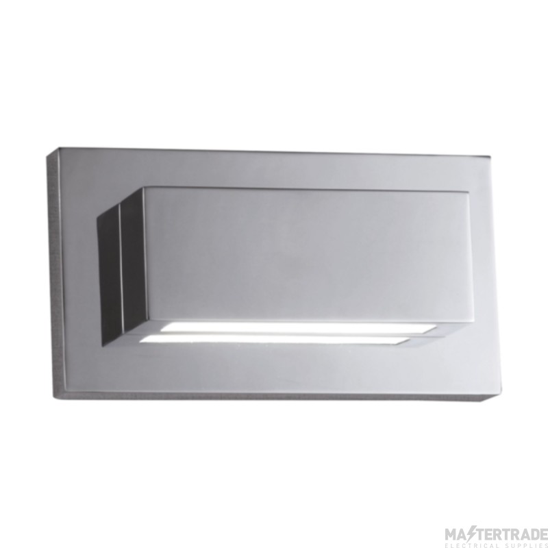 Searchlight 2 LED Oblong Wall Light In Chrome With Up And Down