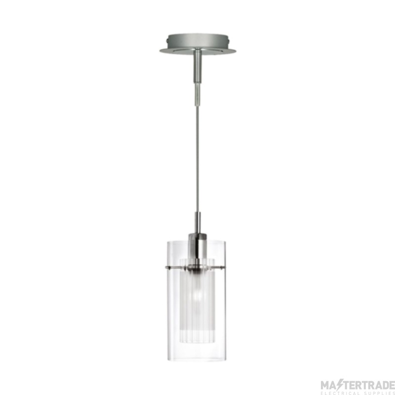 Searchlight Duo I Ss Double Glass Pendant