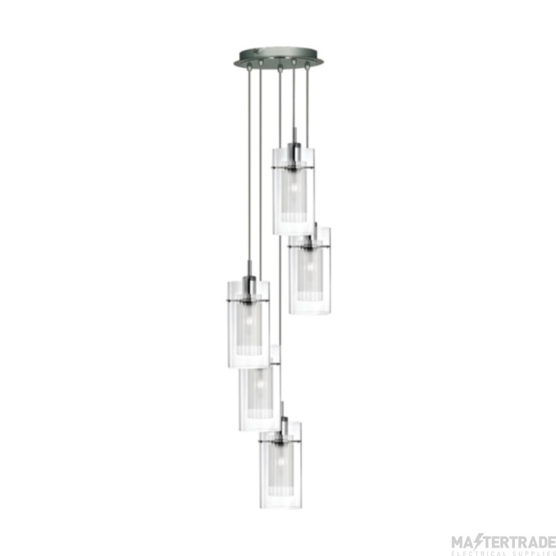 Searchlight Duo I, 5 Light Disc Ceiling Pendant