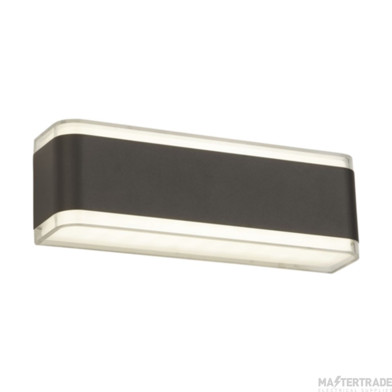 Searchlight LED Outdoor Wall Light In Grey With Polycarbonate Shade