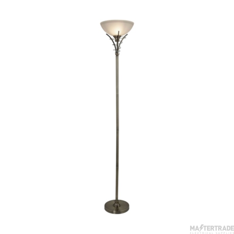 Searchlight Linea Antique Brass Floor Lamp