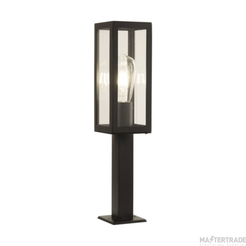 Searchlight Box One Light Small Garden Post In Die Cast Aluminium Height: 460mm