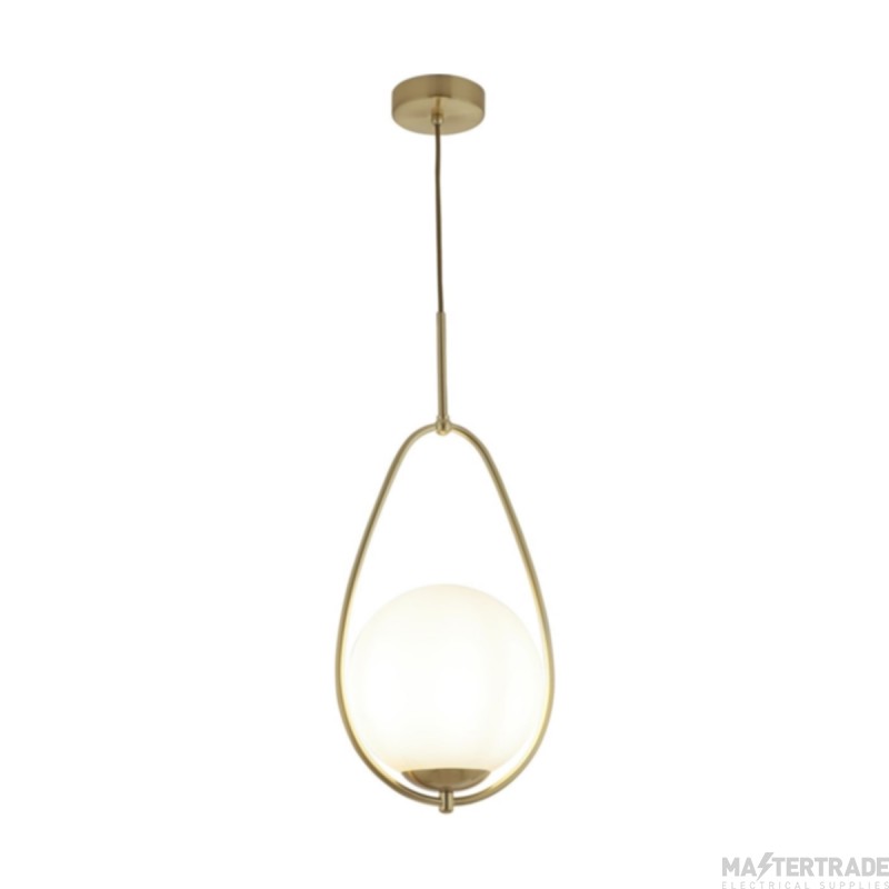 Searchlight Avalon 1 Light Ceiling Pendant In Gold