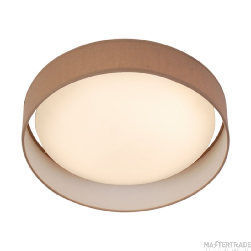 Searchlight Gianna Flush Ceiling Light In Brown Dia: 500mm