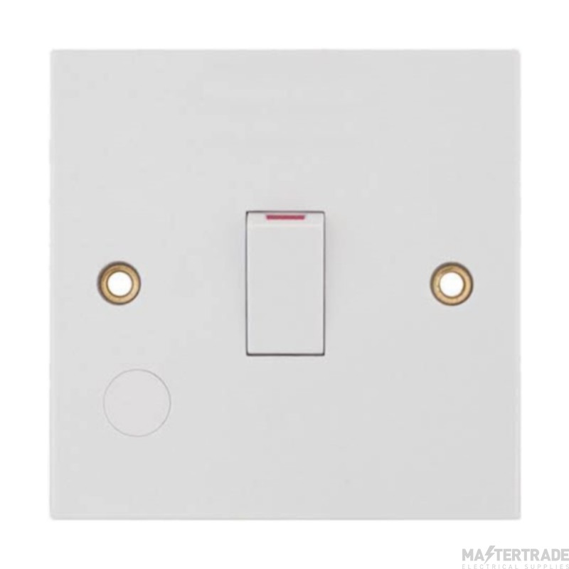 Selectric Switch DP c/w Flex 20A White