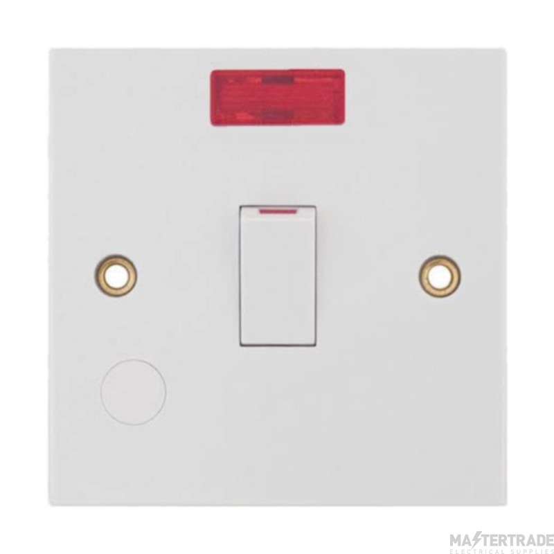 Selectric Switch DP c/w Neon & Flex 20A White