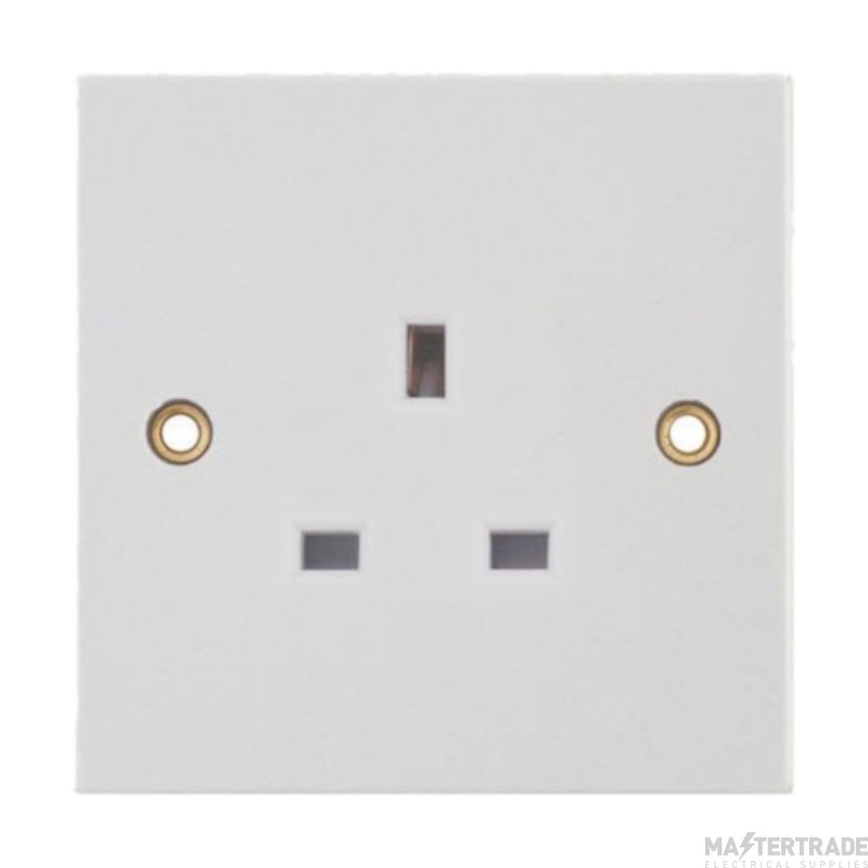 Selectric Socket 1 Gang Unswitched 13A White