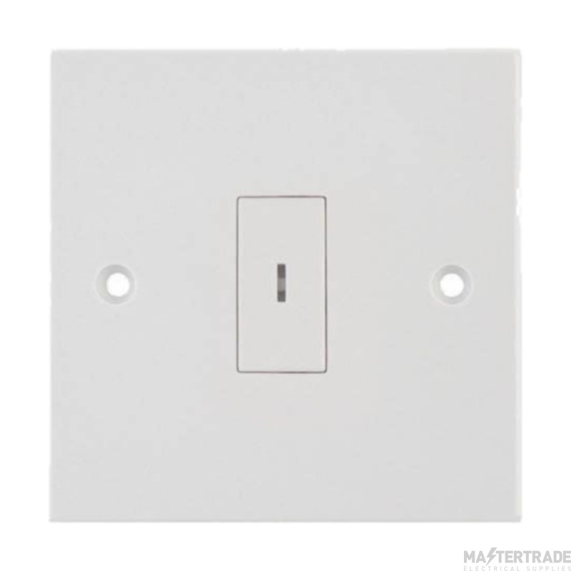 Selectric Plate Switch Key 10A White