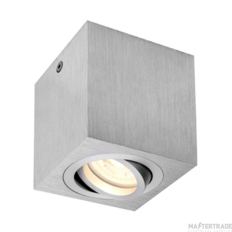 SLV Ceiling Light TRILEDO Single Square GU10 QPAR51 IP20 10W 220-240V 8.5x8.5x9.5cm Aluminium