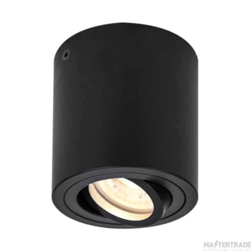 SLV Ceiling Light TRILEDO Single Round GU10 QPAR51 IP20 10W 220-240V 9.5x8.5cm Black Aluminium