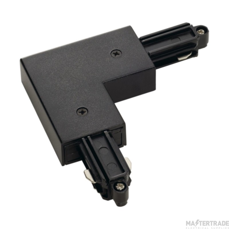 SLV Connector Corner 1 Circuit Earth On Outside 16A 220-240V 10.4x10.4x1.8cm Black Polycarbonate