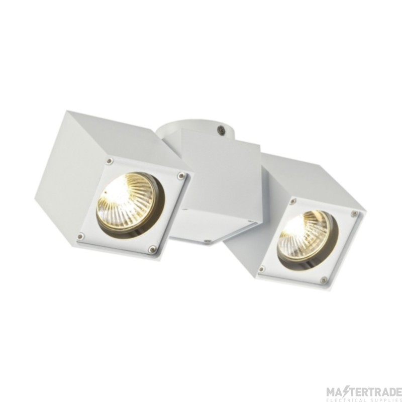 SLV Spotlight ALTRA DICE Double GU10 QPAR51 IP20 2x50W 220-240V 22.5x7x9cm Aluminium