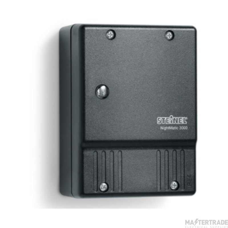Steinel NightMatic3000 1000W Vario Photoelectric Lighting Controller Black