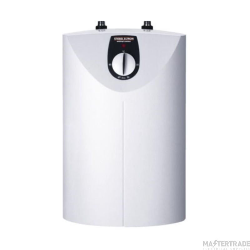 Stiebel Eltron SHU5SLGB 2kW 5Ltr Sealed Small Vented Water Heater 421x263x230mm White c/w Expansion Reflief Valve