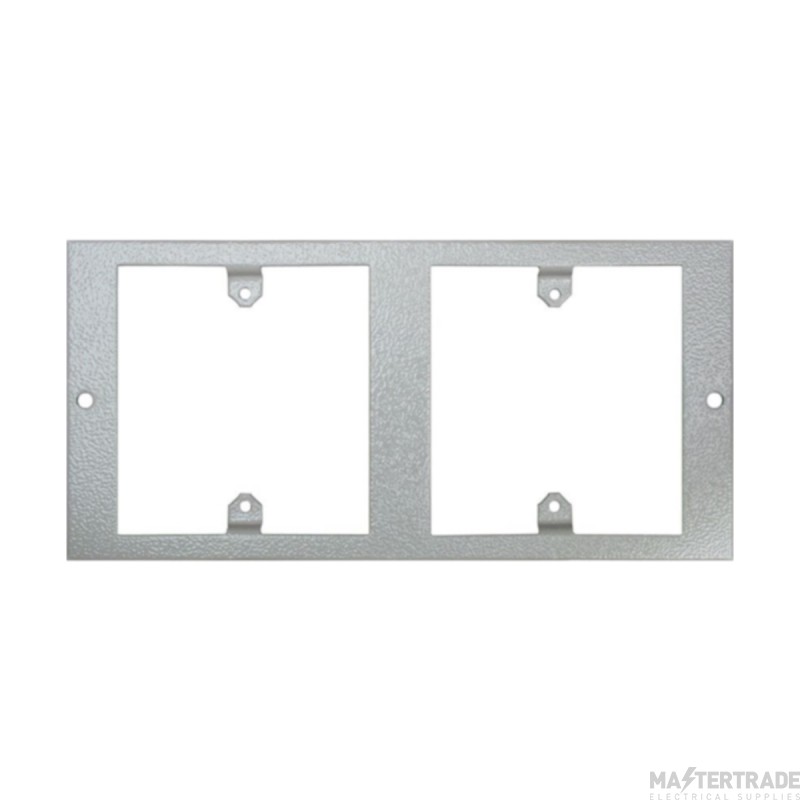 Tass Plate Accessory 2xSingle 185x89mm Light Grey Galvanised Steel