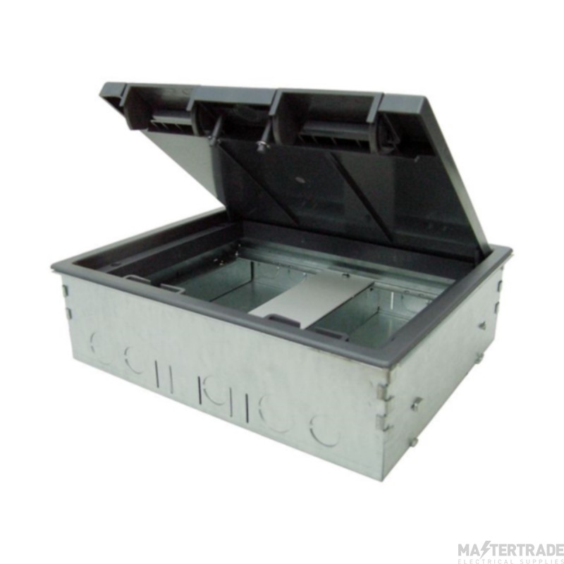 Tass 2C Screed Floor Box (RCD Compatible) 266x212x80mm c/w 20 & 25mm Knockouts