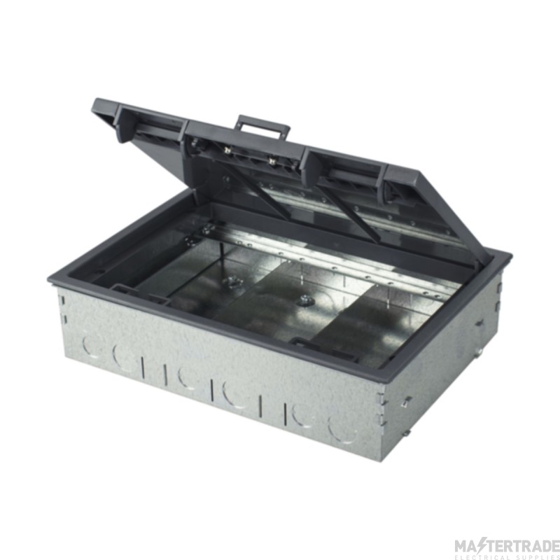 Tass 3C Screed Floor Box (RCD Compatible) 303x221x80mm c/w 20 & 25mm Knockouts