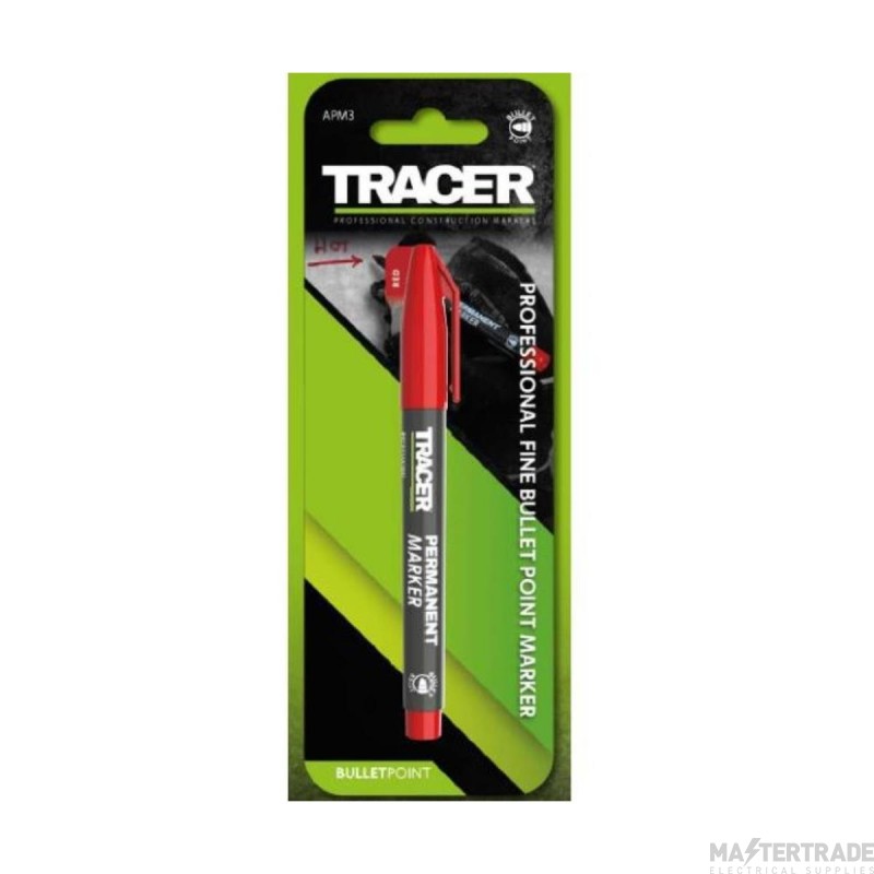 Tracer APM3 Fine Bullet Point Marker Red