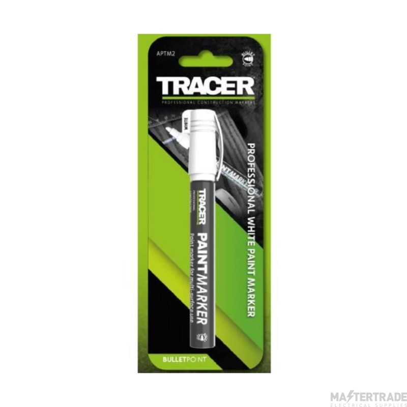Tracer APTM2 White Bullet Point Paint Marker