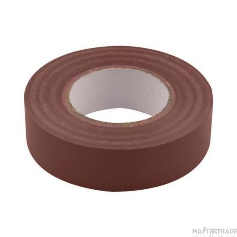 Unicrimp 19mmx33m Brown Insulation Tape PVC