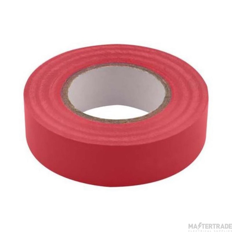 Unicrimp 19mmx33m Red Insulation Tape PVC
