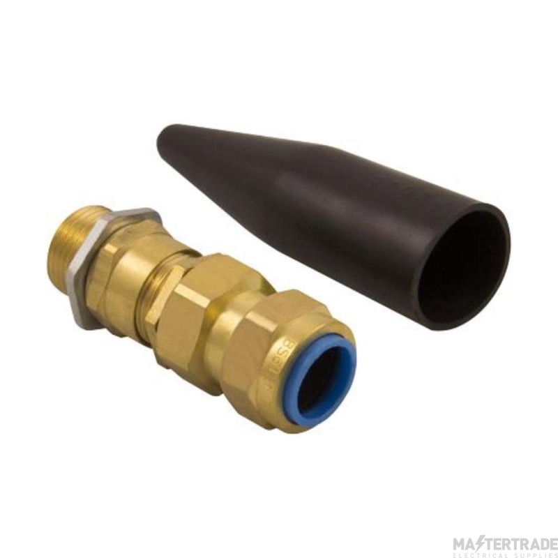 Unicrimp 20mm Brass Cable Gland Pack=2