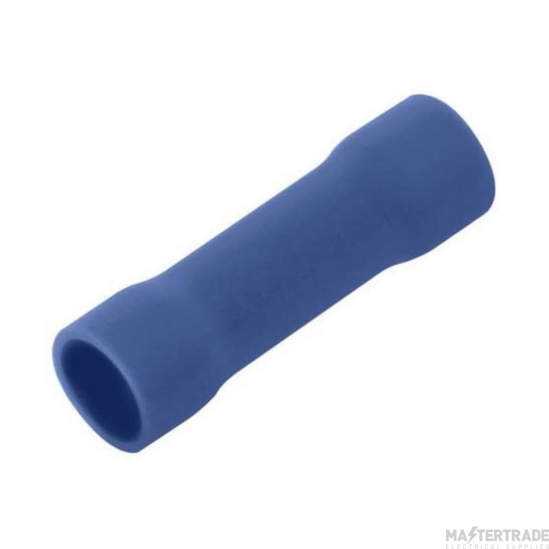 Unicrimp Butt Connector Terminal Pre-Insulated Blue Pack=100