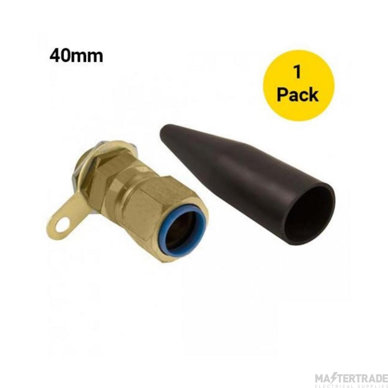 Unicrimp 40mm Brass CW Cable Gland Pack=1