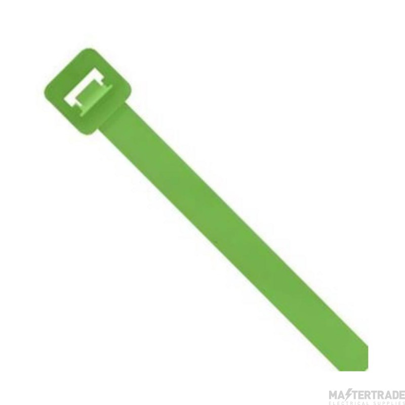 Unicrimp 100x2.5mm Cable Tie Green Pack=100
