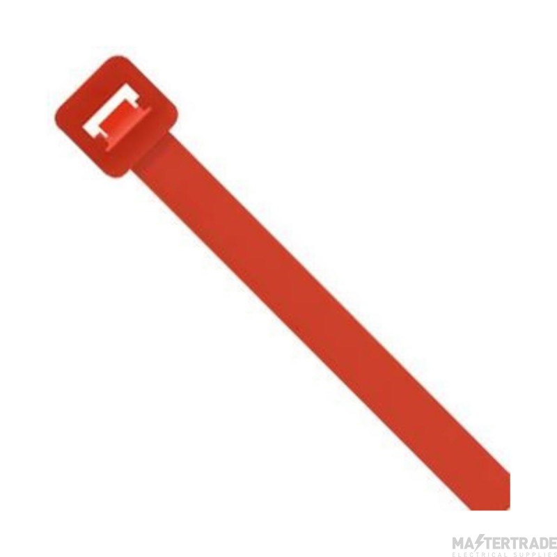 Unicrimp 200x4.8mm Cable Tie Red Pack=100