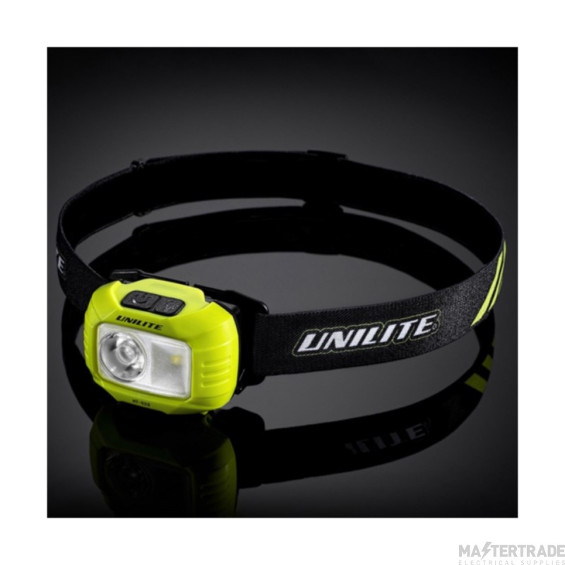 Unilite Headlight Dual LED 250lm CREE 6500K 3x1.5V AAA Batteries 450lm 46.3x68.7x35.9mm