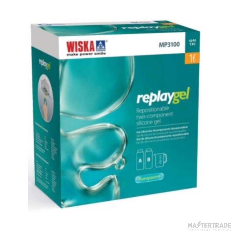 Wiska Replaygel Gel 200 Re-usable Insulating 2x500ml Bottles 1Ltr