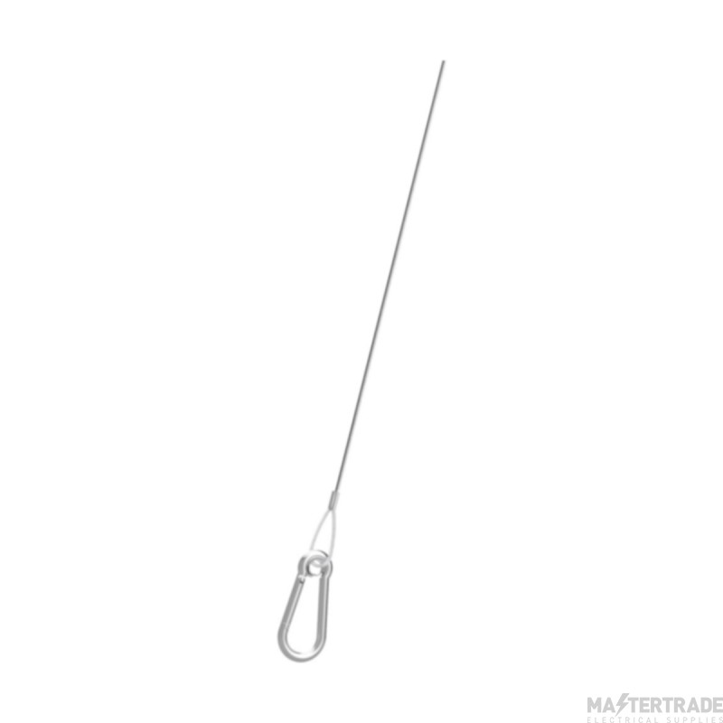 Zip Clip Snap-It Wire Suspension Eyelet Carabiner System c/w KL100 Locking Device 3m 45kg SWL Galvanised Steel Rope