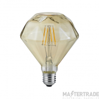 ELD 902-479 4W LED diamond shape filament lamp amber glass