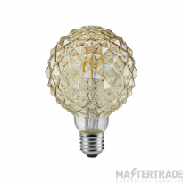 ELD 904-479 4W LED faceted shape filament lamp amberglass