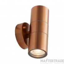 Ansell Acero Bi-Directional Wall Light GU10 Copper 162x92mm