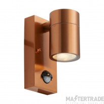 Ansell Acero Directional Wall Light GU10 Copper PIR 120x92mm