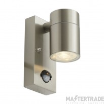 Ansell Acero Directional Wall Light GU10 Stainless Steel PIR 120x92mm