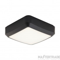 Ansell Astro 7W LED CCT Wall/Ceiling Square Bulkhead Black/Visiluxe