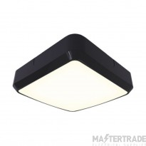 Ansell Astro 14W LED CCT Wall/Ceiling Square Bulkhead MW Black/Visiluxe