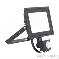 Ansell Eden Compact Eco 20W LED Floodlight 3000K IP65 PIR c/w 1m Cable