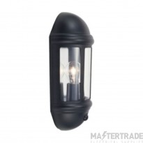 Ansell Latina Half E27 Lantern IP65 Photocell Black