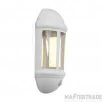Ansell Latina 8W LED Half Lantern 3000K IP65 PIR White