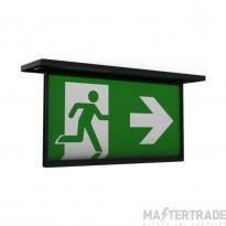 Ansell Razzo LED Lithium Recessed Exit Sign 6000K