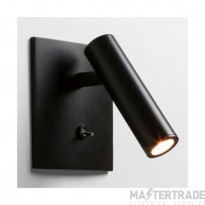 Astro Enna Wall Light Square Switched c/w 2700K LED & Driver IP20 3W Black