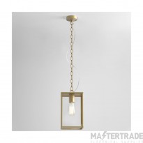 Astro Homefield Pendant 240 Outdoor Pendant in Natural Brass 1095035