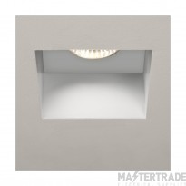 Astro Trimless Square Fixed Fire-Rated IP65 Bathroom Downlight in Matt White 1248005