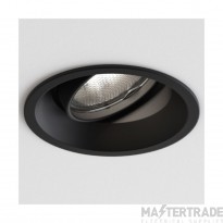 Astro Minima Round Adjustable Indoor Downlight in Matt Black 1249016