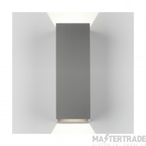 Astro Oslo 255 LED Outdoor Wall Light in Textured Grey 1298023